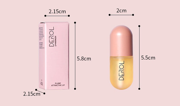 Day Night Instant Volume Lip Plumper Oil Clear Lasting Nourishing Repairing Reduce Lip Fine Line Care Lip Beauty Cosmetic